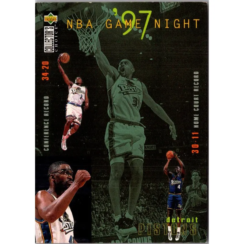 1997 Collector's Choice Detroit Pistons #163