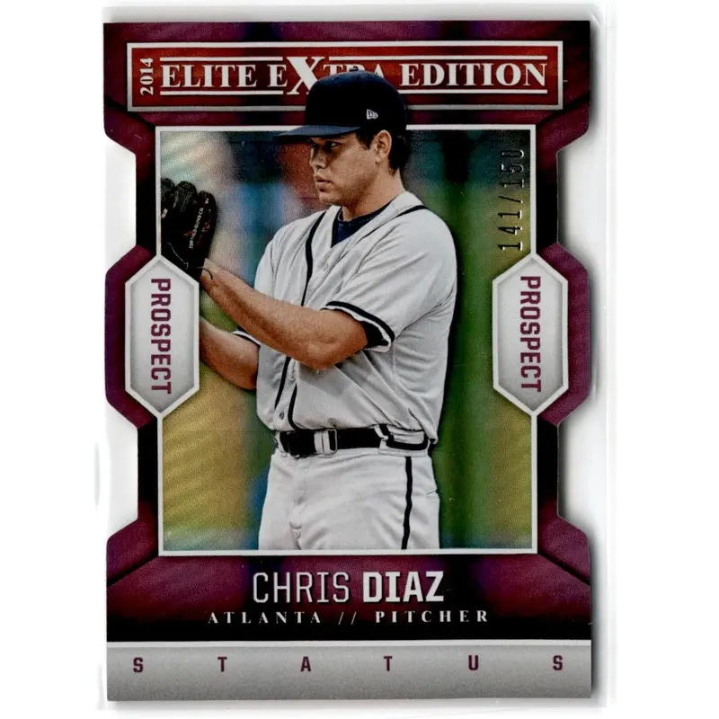 2014 Panini Elite Extra Edition Prospects Status Purple Chris Diaz #88 141/150