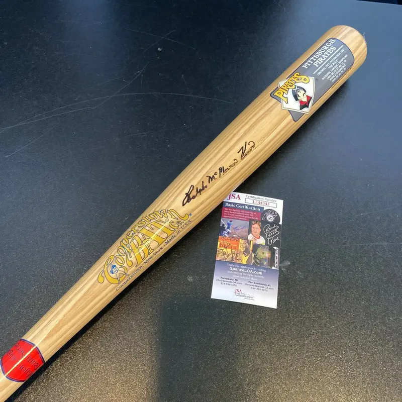 Ralph McPherran Kiner Full Name Signed Pittsburgh Pirates Cooperstown Bat JSA