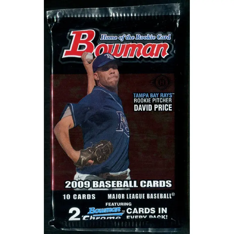 2009 Bowman Baseball Unopened Pack (Hobby) (10)