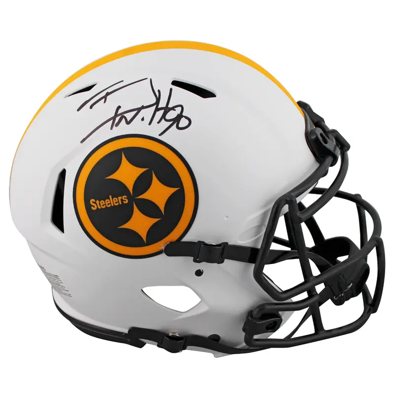Steelers T.J. Watt Signed Lunar Full Size Speed Proline Helmet BAS Witnessed