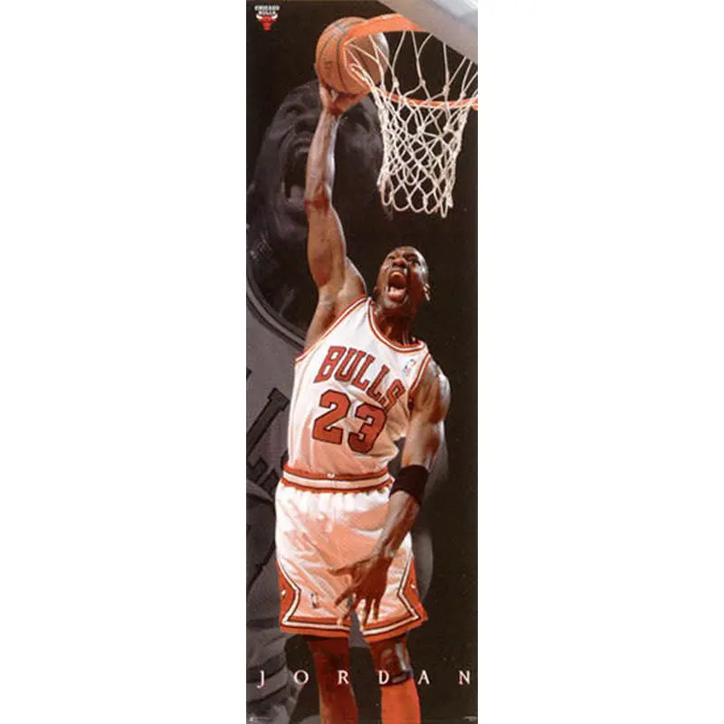 Michael Jordan "Six-Foot Slam" Chicago Bulls HUGE Door-Sized Poster - Costacos 1997