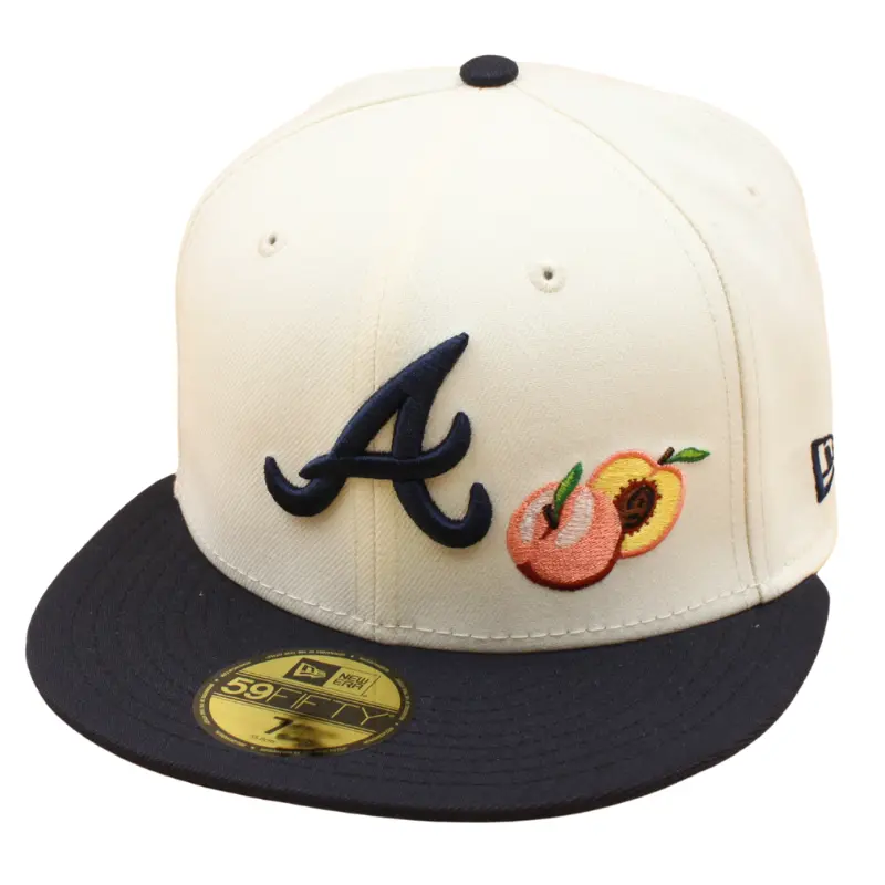 New Era - 59FIFTY - Atlanta Braves - PEACH - Chrome/OTC