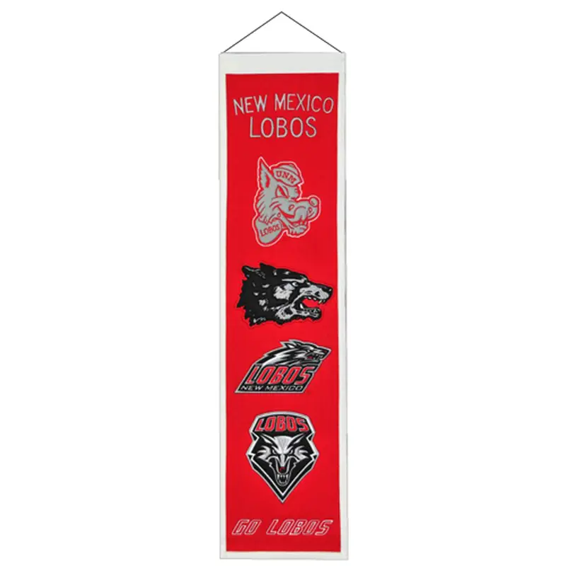 New Mexico Lobos Logo Evolution Heritage Banner