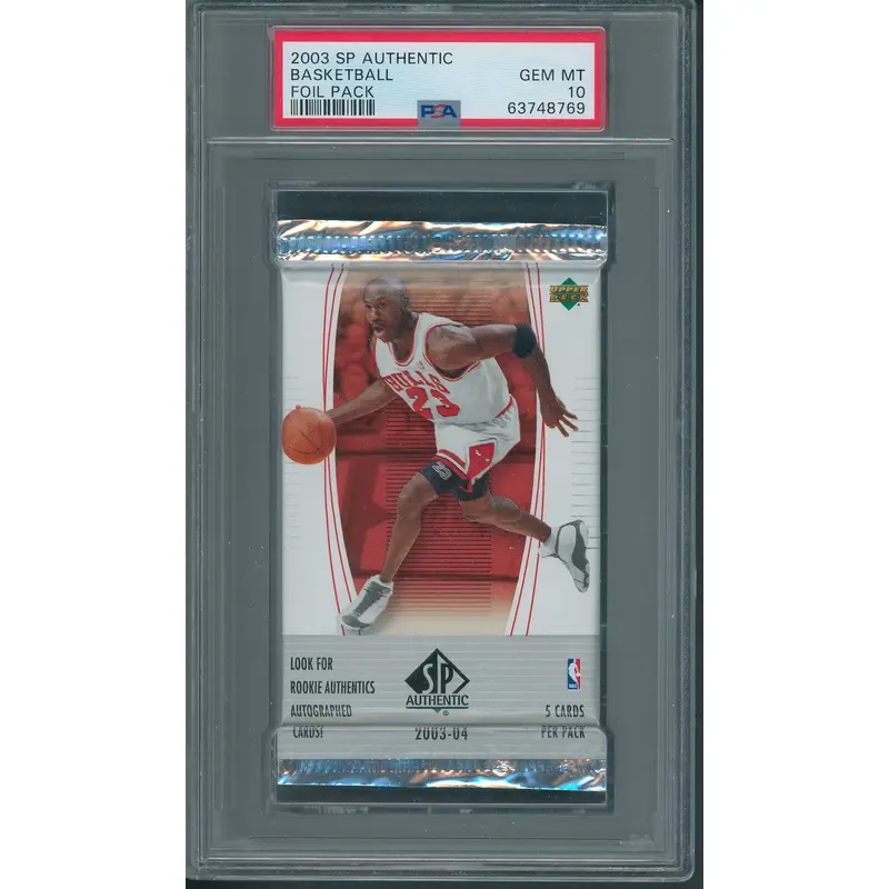 2003 Upper Deck SP Authentic Basketball Foil Pack PSA 10