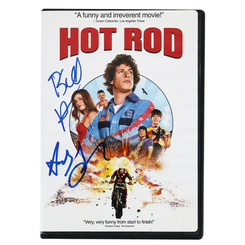 Andy Samberg & Bill Hader Signed Hot Rod DVD Cover Autographed BAS #BG79128