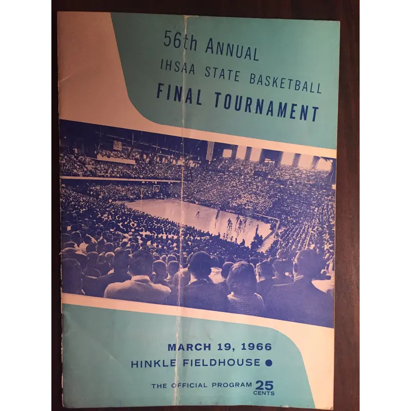 1966 Indiana High School Basketball State Finals Program