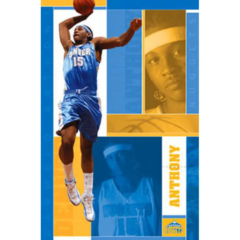 Carmelo Anthony "Superstar" Denver Nuggets NBA Action Poster - Costacos 2005
