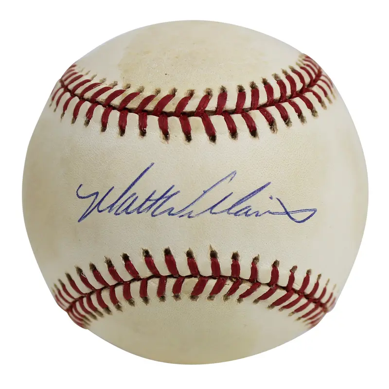Giants Matt Williams Authentic Signed Coleman Onl Baseball BAS #H91259