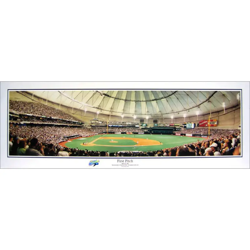 Tampa Bay Rays Tropicana Field "First Pitch" (1998) Panoramic Poster - Everlasting Images