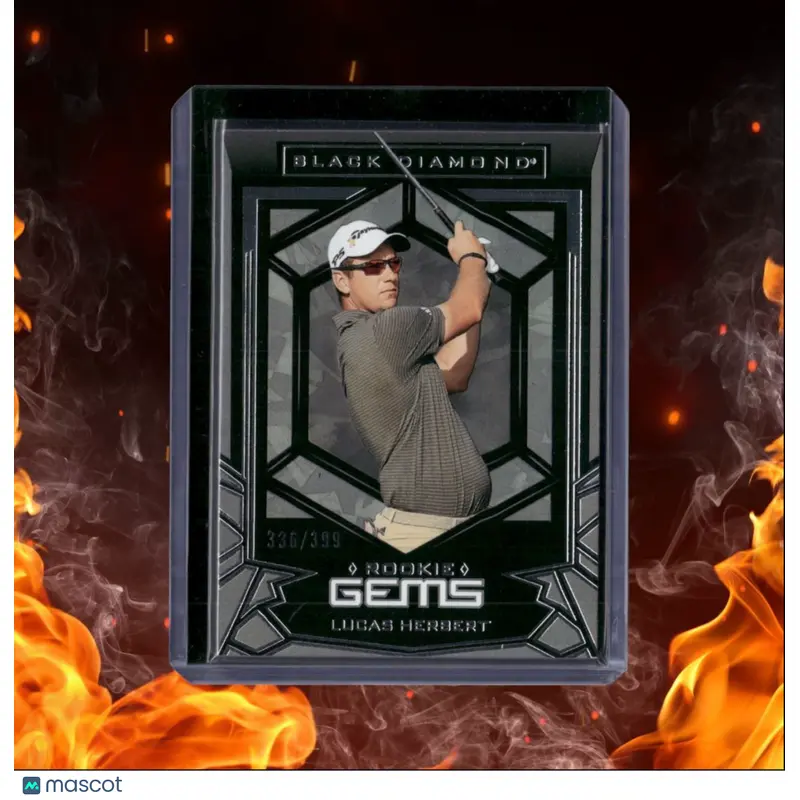 2024 Upper Deck Portfolio Golf Lucas Herbert Black Diamond Gems Rookie 336/399