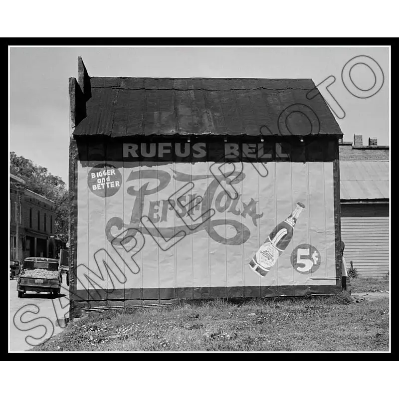 1938 Pepsi Sign 8X10 Photo - Halifax North Carolina - 2364