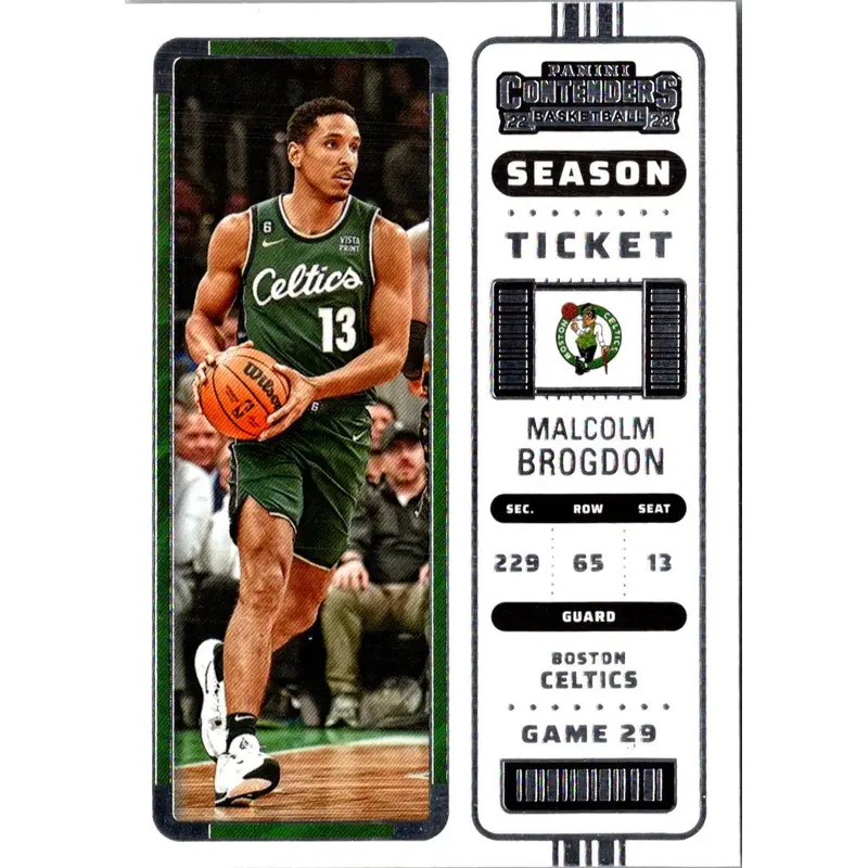 2022 Panini Contenders Game Ticket Green Malcolm Brogdon #100