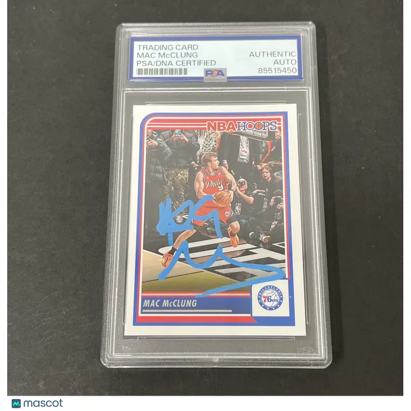 2023-24 Panini NBA Hoops #48 Mac Mclung signed card
