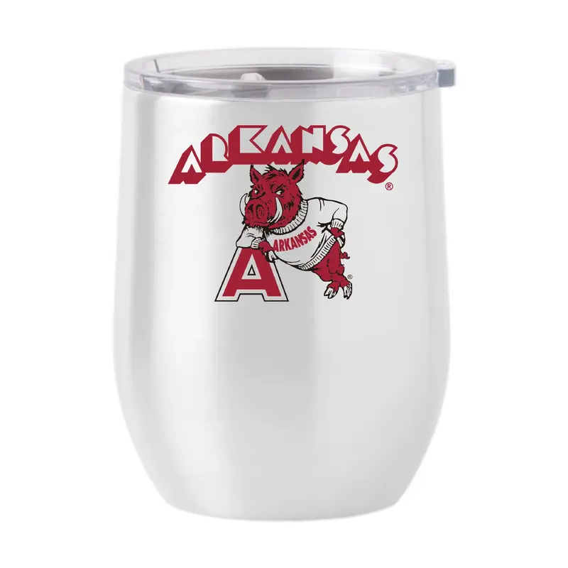 Arkansas 16oz Arcade Stainless Curved Beverage