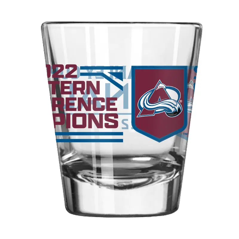 Colorado Avalanche 2oz Conference Champions Shot Glass