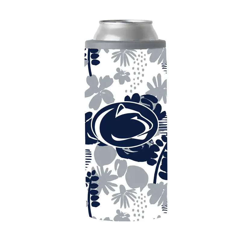 Penn State 12oz Floral Slim Can Coolie