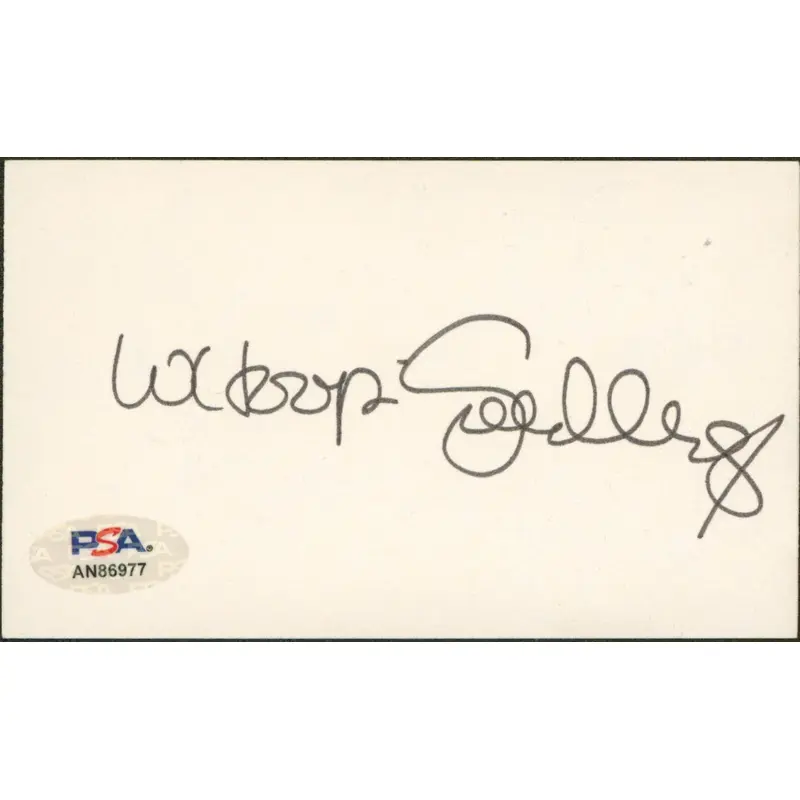 Whoopie Goldberg The Color Purple Signed 3x5 Index Card PSA/DNA #AN86977