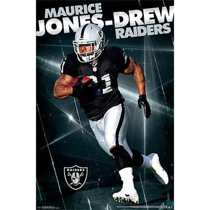 Maurice Jones-Drew "Silver & Black" Oakland Raiders Poster - Costacos 2014