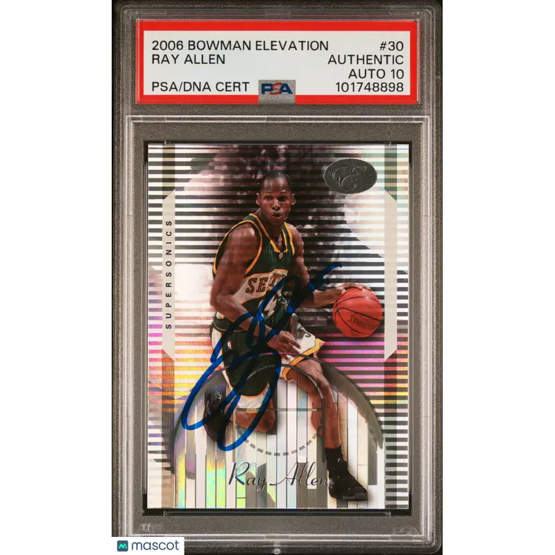 2006 Bowman Elevation #30 Ray Allen PSA A Auto 10