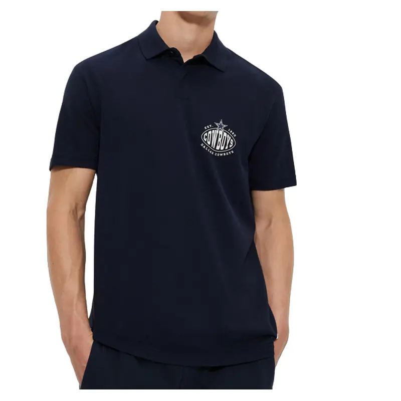 COWBOYS POLO MENS NAVY PAT-NFL, 50504529404