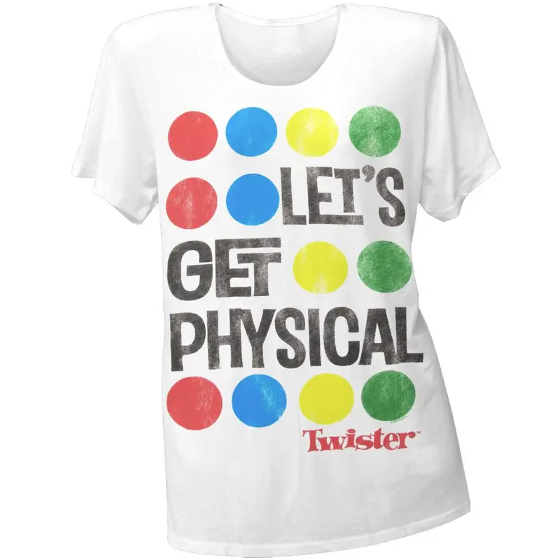 Twister - Let's Get Physical Juniors Boyfriend T-Shirt