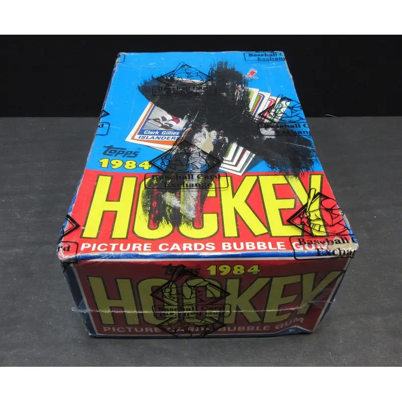 1984/85 Topps Hockey Unopened Box (BBCE) (X-Out)