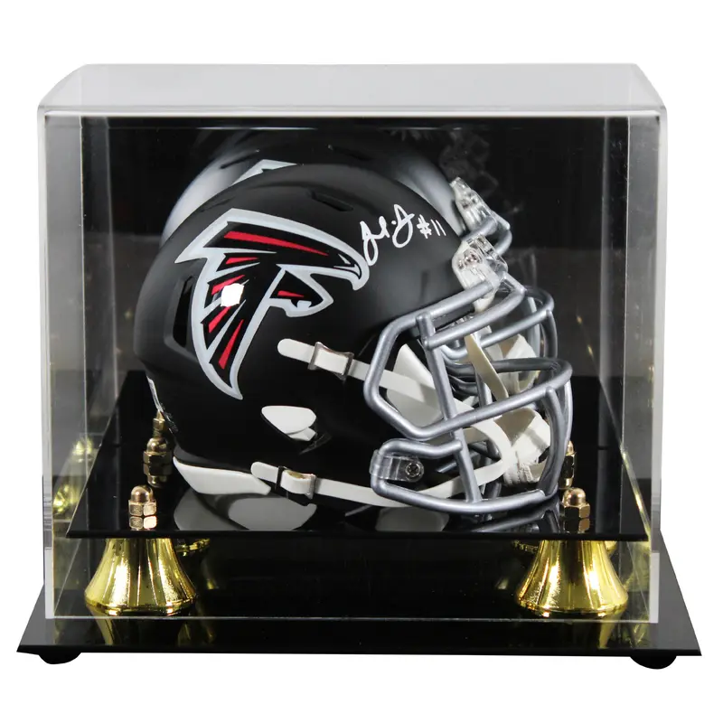 Falcons Julio Jones Authentic Signed Speed Mini Helmet W/ Case BAS Witnessed