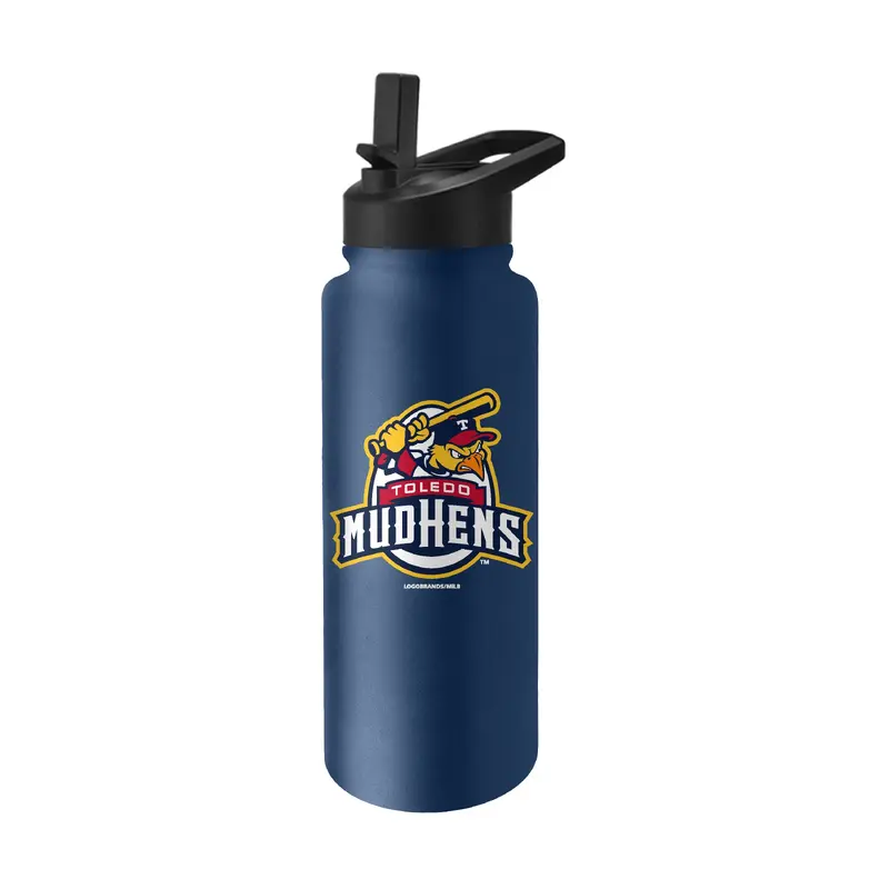 Toledo Mud Hens 34oz. Primary Logo Quencher Bottle