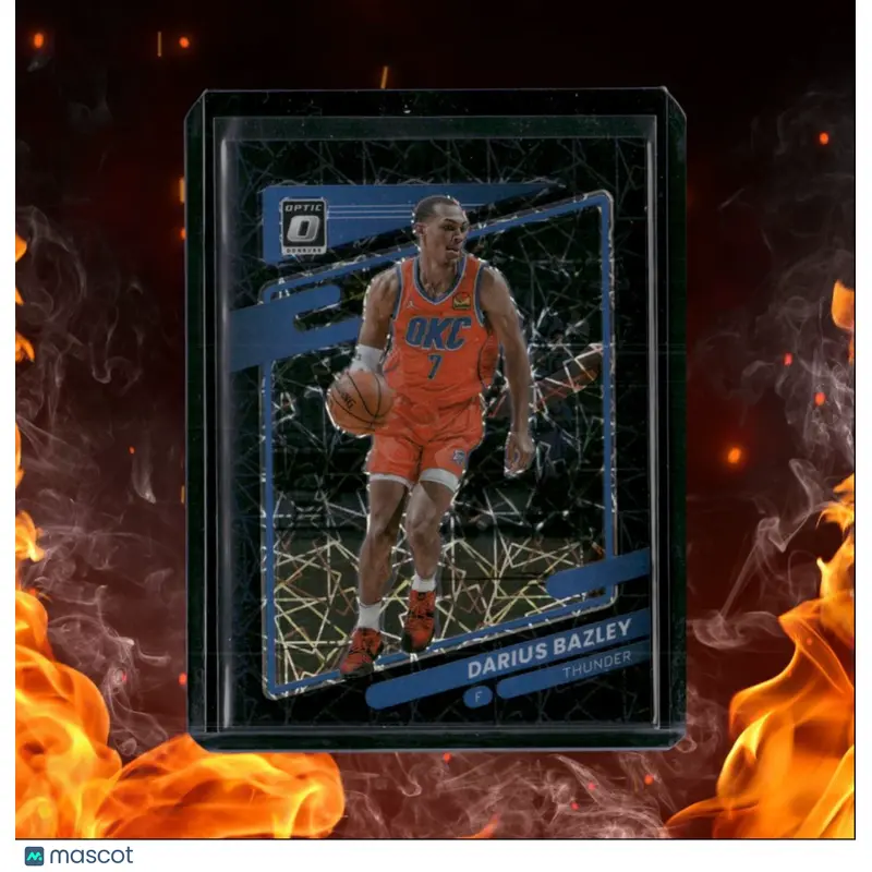 2021-22 Donruss Optic Darius Bazley Black Velocity Lazer Prizm 1st Print 01/39