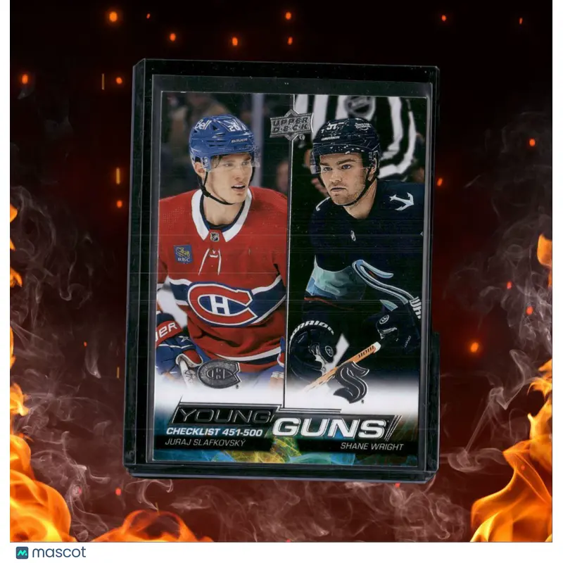 2022-23 Upper Deck Juraj Slafkovsky / Shane Wright Young Guns Checklist Rookie