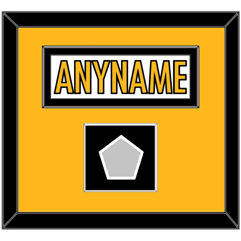 Pittsburgh Nameplate & Super Bowl Jersey Patch - Road White - Single Mat 2