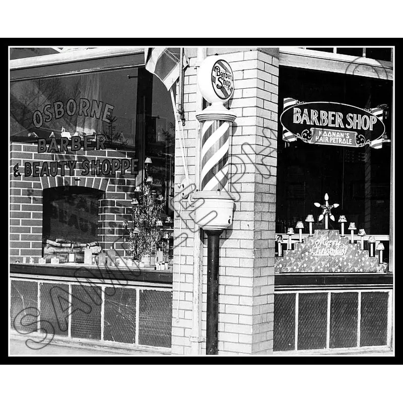 1932 Barber Shop 8X10 Photo - 2310