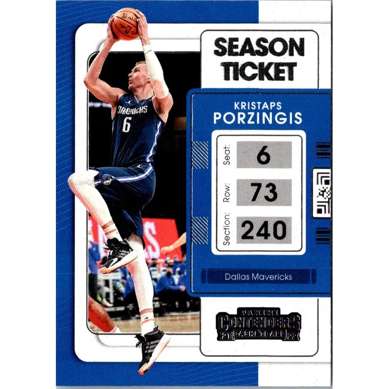 2021 Panini Contenders Ticket Kristaps Porzingis #38