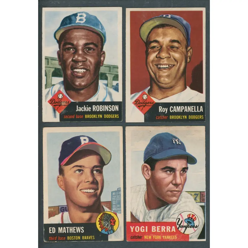 1953 Topps Baseball Near Set (271/74) VG/EX