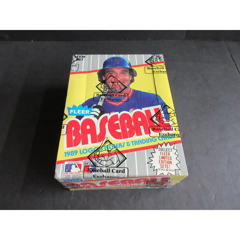 1989 Fleer Baseball Unopened Wax Box (FASC) (Code 90271)