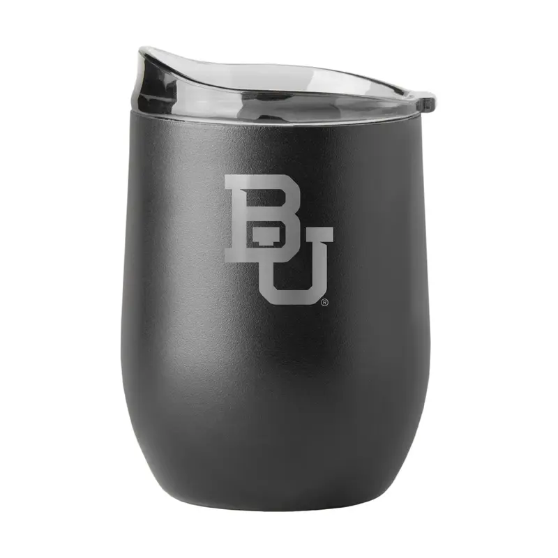 Baylor GunMetal 16oz Black Powder Curved Beverage