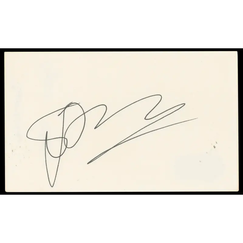 Dave Thomas Rat Race Authentic Signed 3x5 Index Card Autographed BAS #BN33311
