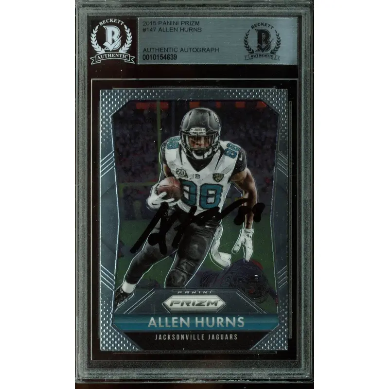Jaguars Allen Hurns Authentic Signed Card 2015 Panini Prizm #147 BAS Slabbed
