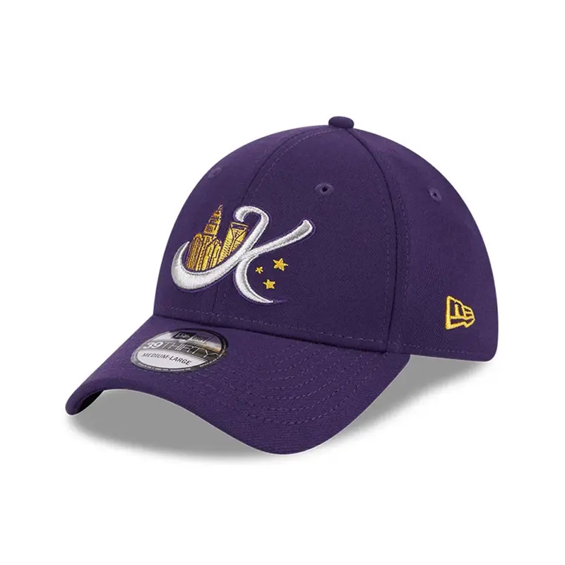 Charlotte Knights MiLB Theme Night Purple 39THIRTY Stretch Fit Cap