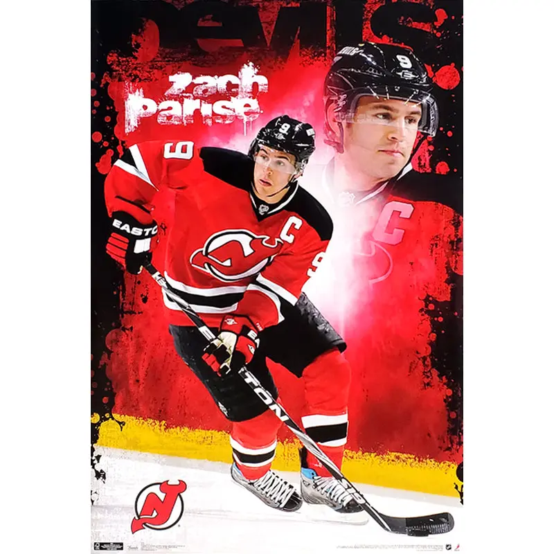 Zach Parise "The Captain" New Jersey Devils Poster - Costacos 2011