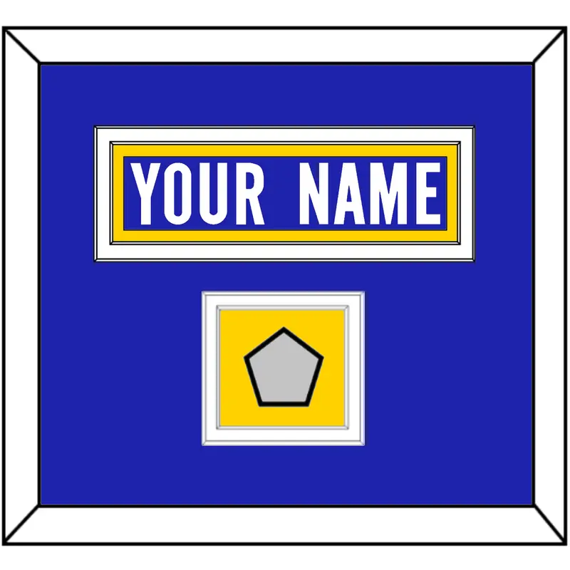 Los Angeles Nameplate & Super Bowl LVI Jersey Patch - Home Blue - Double Mat 2
