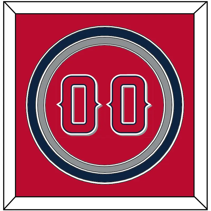 Los Angeles Number - Alternate Red (2012-2020) - Triple Mat 2