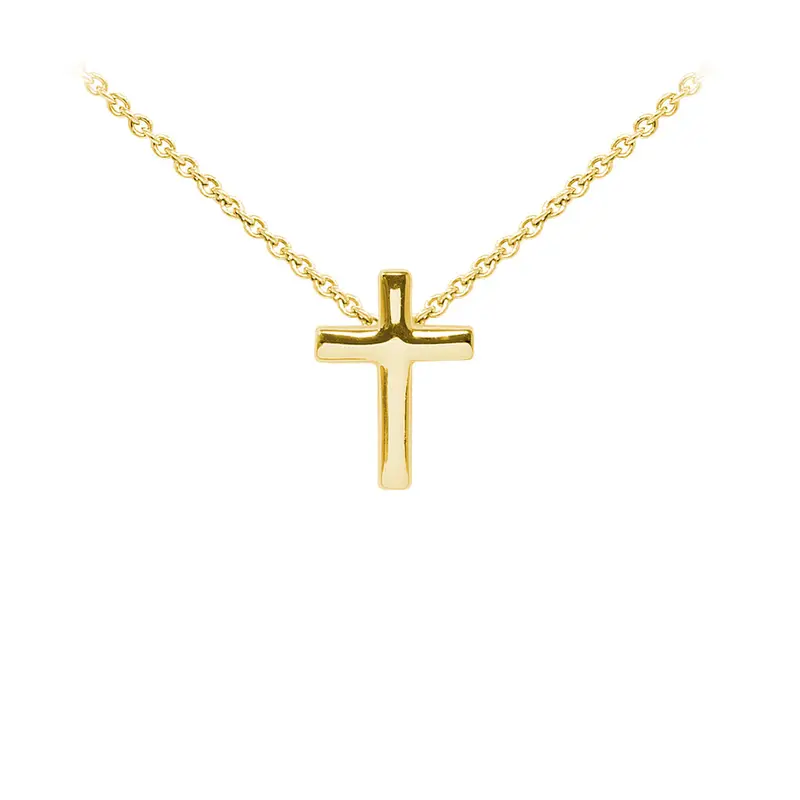 Cross Sterling Silver Dainty Necklace