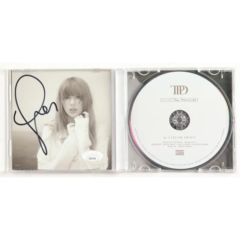 Taylor Swift Signed "The Tortured Poets Department" Framed CD Insert (JSA)