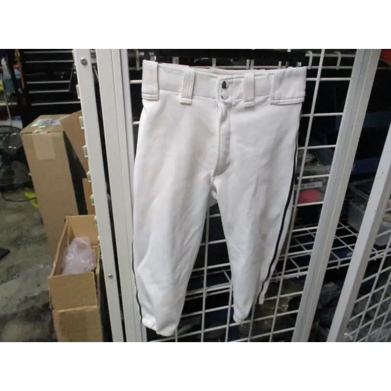 Used Mizuno Youth Knickers White w/ Black Piping Yth Large