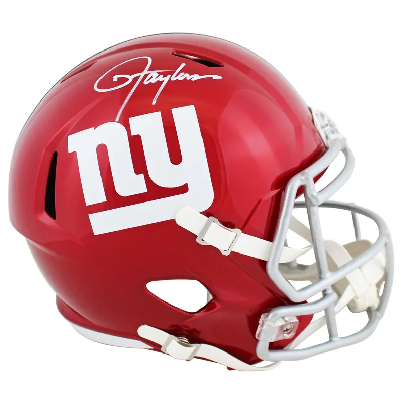Giants Lawrence Taylor Signed Flash Full Size Speed Rep Helmet JSA Witness