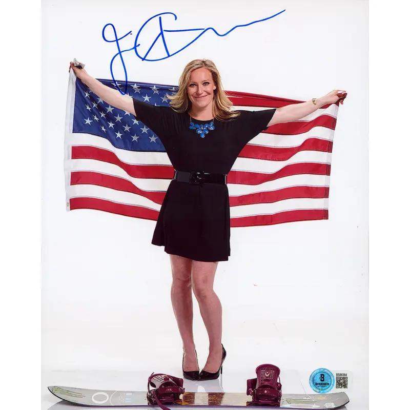 Jamie Anderson Winter Olympics Authentic Signed 8x10 Vertical Photo BAS 7
