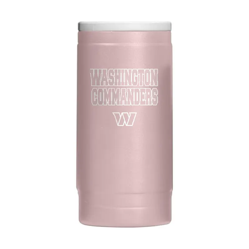Washington Commanders  Stencil Powder Coat Slim Can Coolie