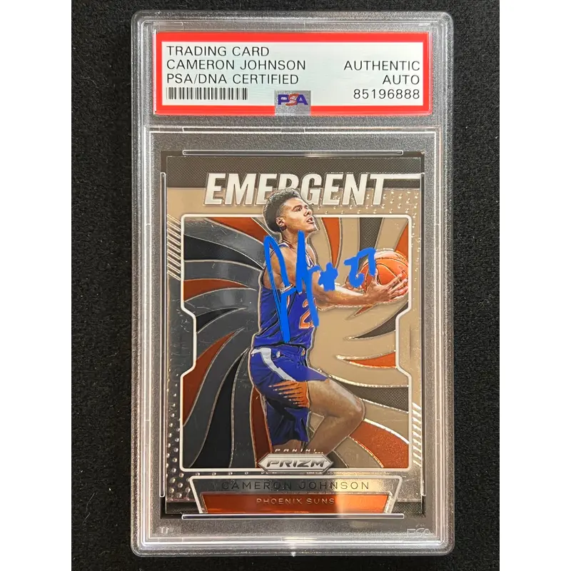 2019-20 Panini Prizm #13 Cameron Johnson Signed Card PSA Slabbed Auto RC Suns